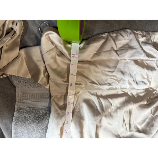 NWT‎ Lulus Size XL Off White Beige Maritza Champagne Satin Sash Tulip Maxi Dress - Image 9