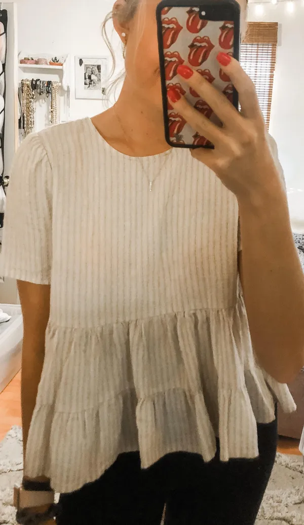 Ruffled Babydoll Shirt - Image 3