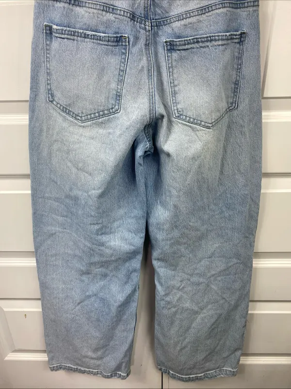 Vanilla Star Jeans Women’s Barrel Jeans Baggy Wide Leg Grunge Skater Y2K 25/1 Women’s Light Wash - Image 4