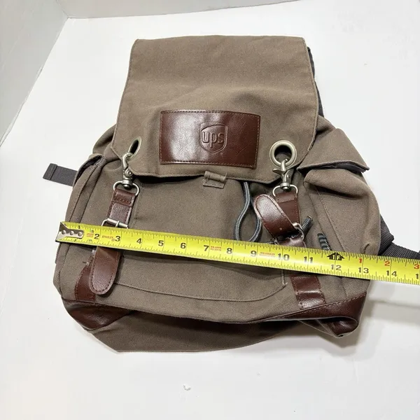 Vintage Cotton Field and Co Leeds UPS Embossed Rucksack Backpack - Image 13