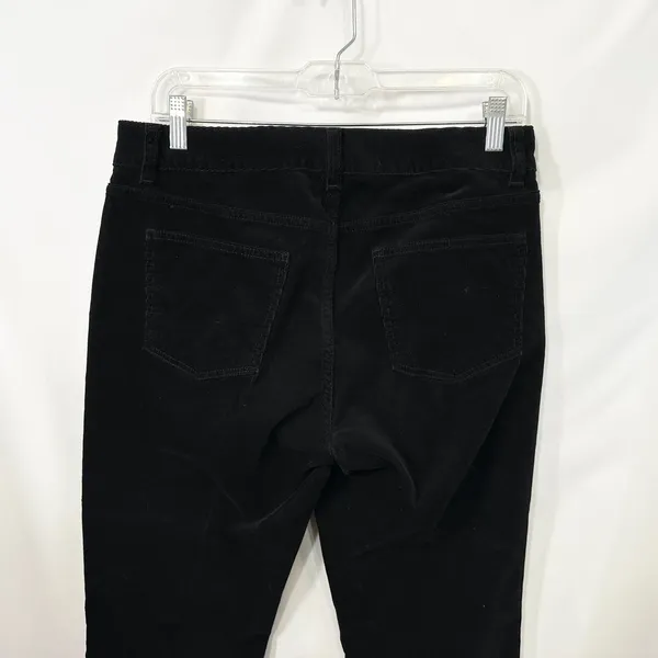 Talbots Size 10P Corduroy Pants Black Corduroy Bootcut Stretch Holiday 1338‎ - Image 6