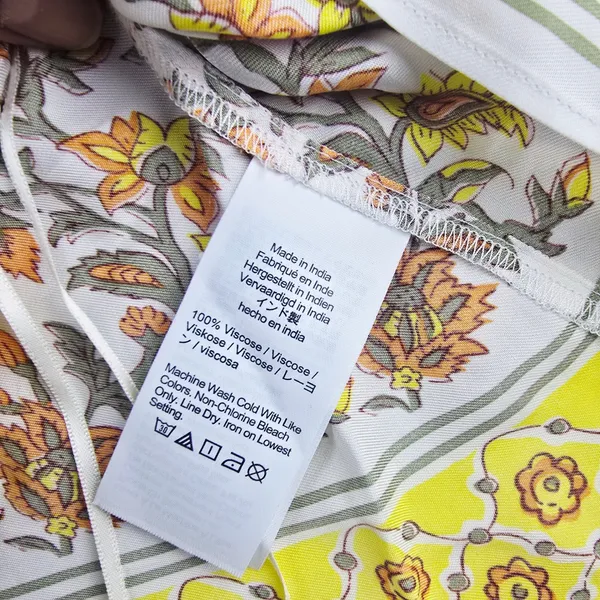 J. Crew NWT Open-back halter top in sunset rose block print Floral White‎ Size S - Image 8