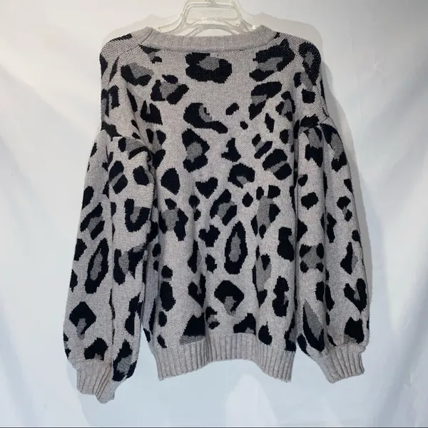 Umgee Entro Leopard Sweater Women’s Medium - Image 5