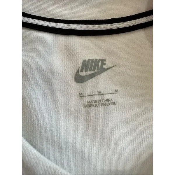 Nike Women's Rally‎ Metallic Fleece Crewneck Sweatshirt Ivory size M - Image 5