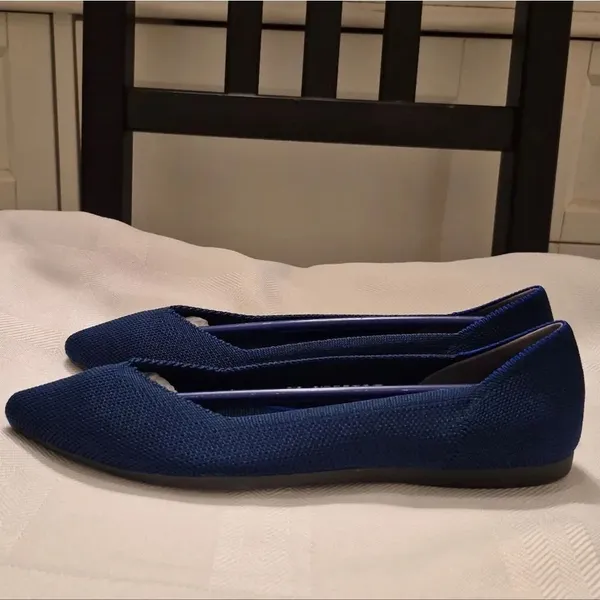 NWOB Rothy' The Point In Maritime Navy Flats Shoes - Image 7