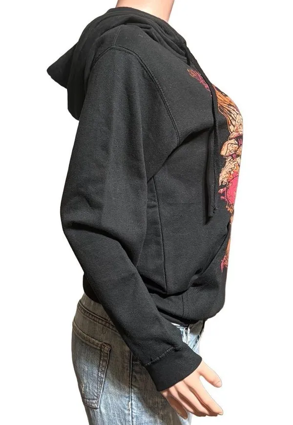 Tultex Black long sleeve Pullover Hoodie S - Image 4