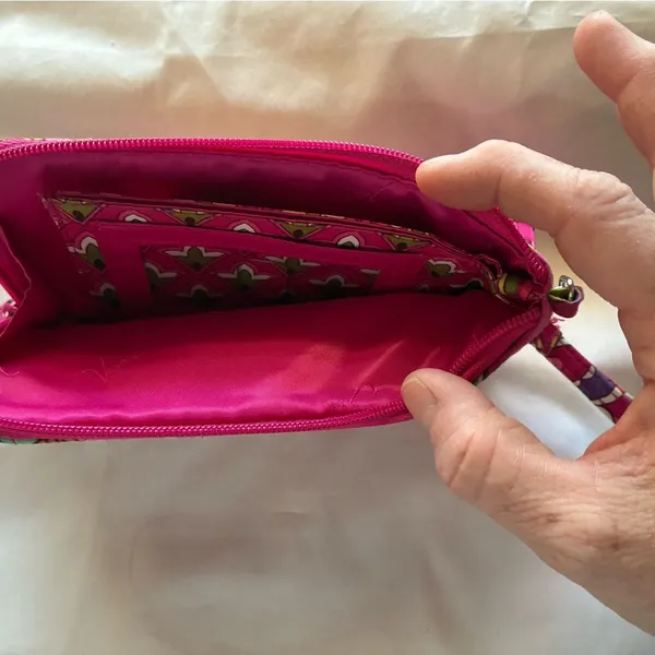 Vibrant Multicolor Vera Bradley Wristlet - Image 3