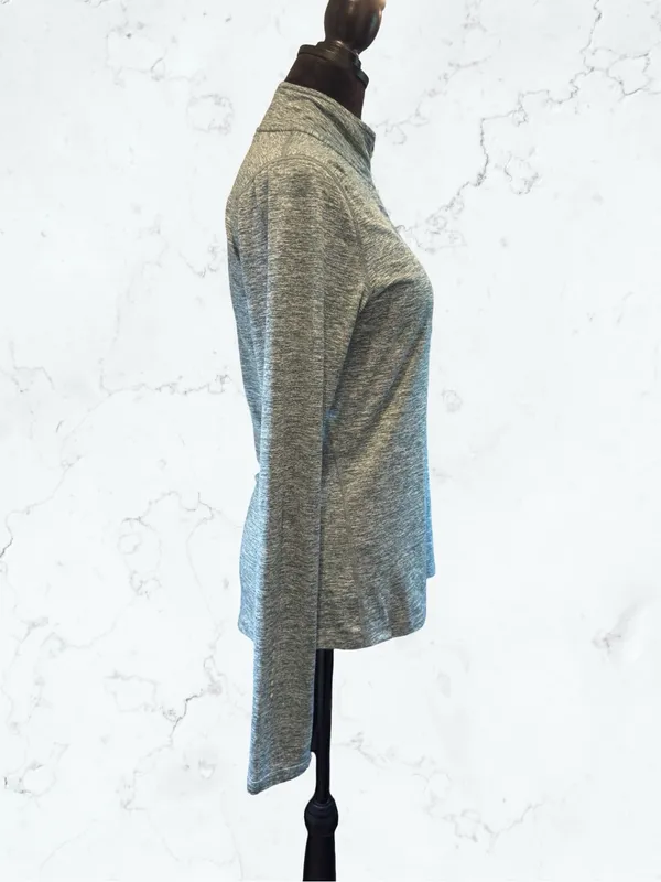 NIKE Dri-FIT Element 1/4 Zip Running Pullover Gorpcore Heather Green Space Dye S - Image 5