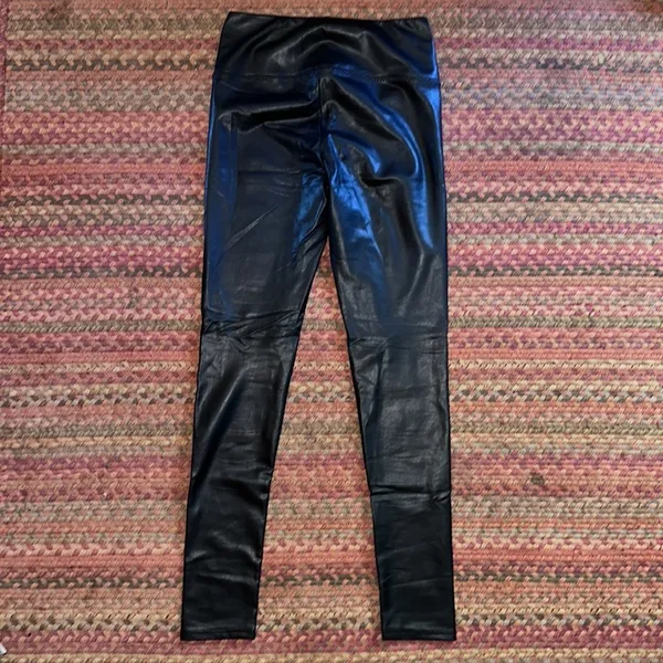 7 For All Mankind Vegan Faux Leather Leggings - Image 4