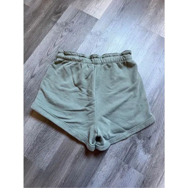 Abercrombie & Fitch High Rise Paper Bag Shorts Sage Green - Image 4