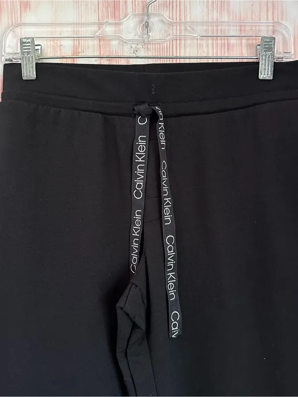 Calvin Klein Reconsidered Comfort Sleepwear Lounge Jogger Black Pants Size XS - Image 3