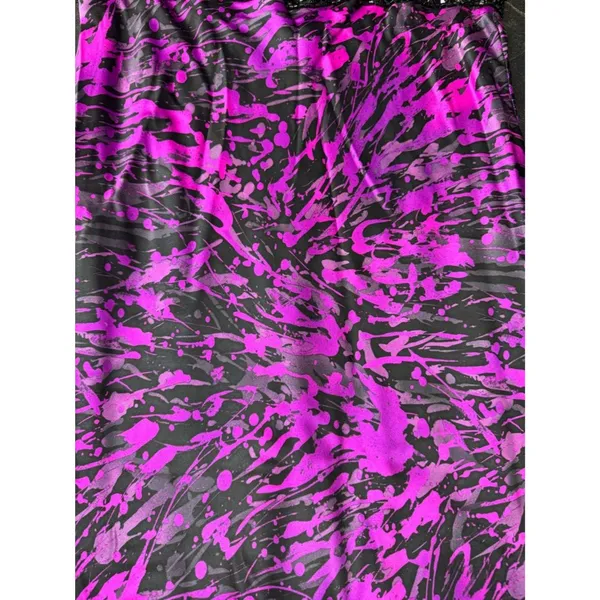 House of Deréon Black Purple Beaded Waist Maxi Dress Women's Size 12 EUC - Image 5
