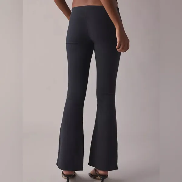 NWT REVOLVE 525 pull on women's high waisted flare leggings size medium black - Image 2