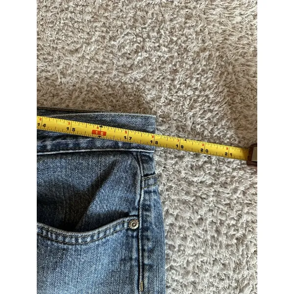 Faded Glory Vintage Jean Shorts Missy Size18 Blue Denim Cotton Grunge Y2K Rugged - Image 5