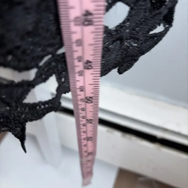 ASTR The Label Black Lace Midi Dress Spaghetti Strap Size M - Image 6
