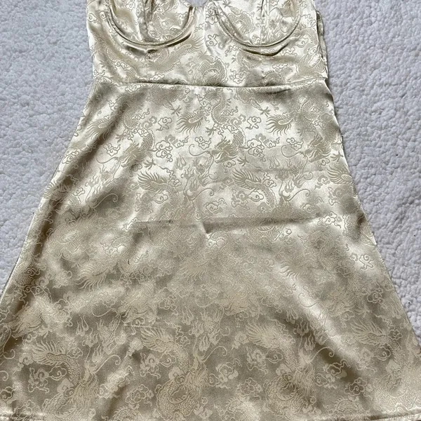 Princess Polly Champagne Pop Mini Dress Women’s Size 4 - Image 7