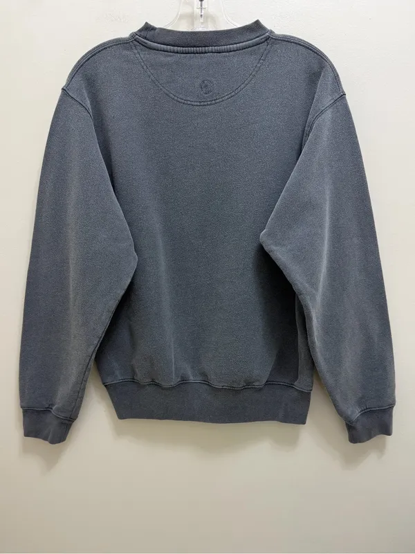 Anine Bing Ramona New York University Sweatshirt Crewneck Washed Black Gray XXS - Image 5