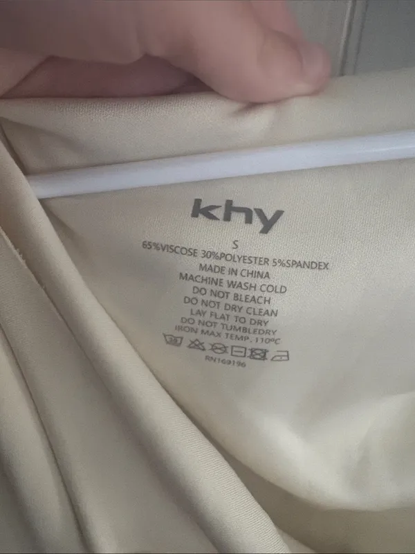 khy | Sueded Stretch Mini Dress Tan - Image 5