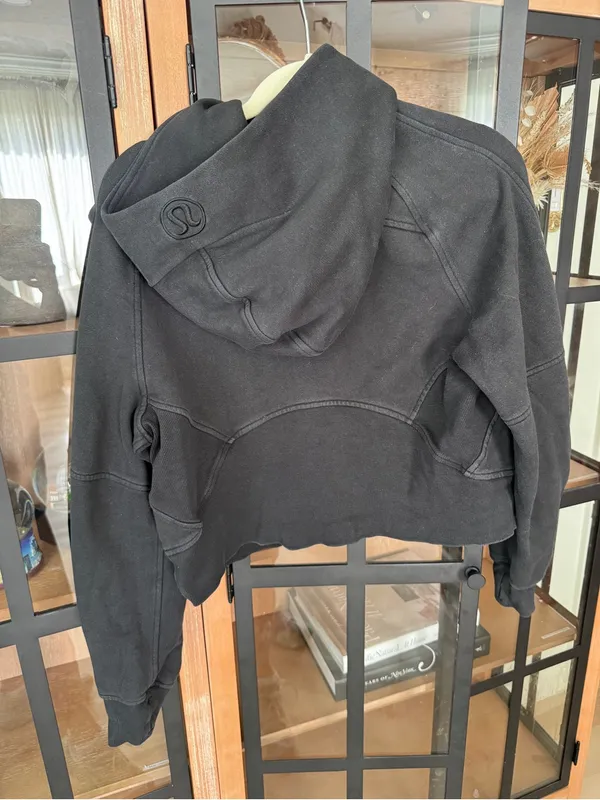 Lululemon Scuba Oversized 1/2 Zip up Hoodie sweatshirt jacket Black half - Image 5