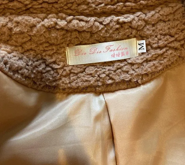 Brown Teddy Jacket Size M - Image 4
