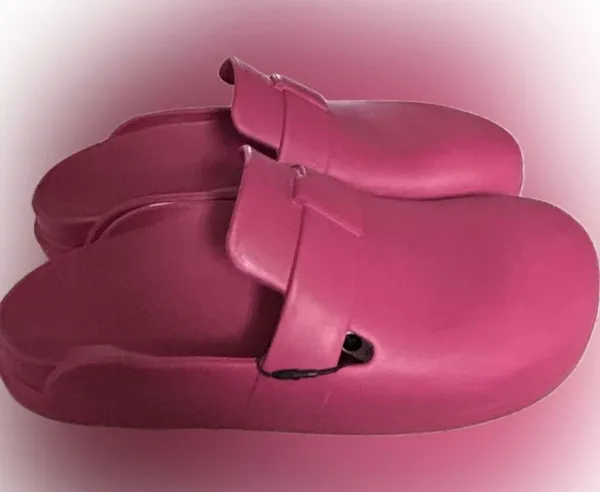 Zara Rubber Mules Sandals Clogs Sandals PINK Size 8/39 NEW - Image 4