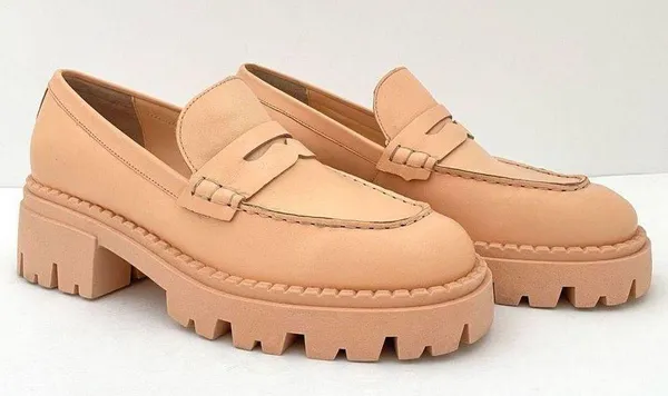 Free People Lyra Chunky Lug Sole Leather Loafer Women’s 38.5 (US 8) - Image 2