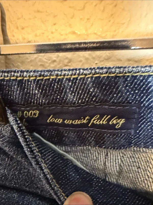 Citizens of Humanity Jeans Faye 003 Low Waist Full Leg Stretch USA Size 28‎ - Image 2
