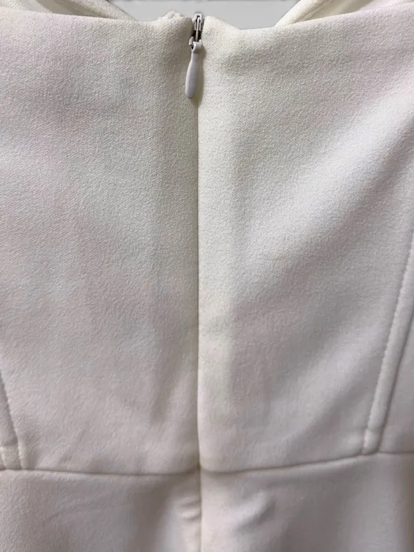 Zara | NWOT White Corset-Style Mini Dress (Size M) - Image 10