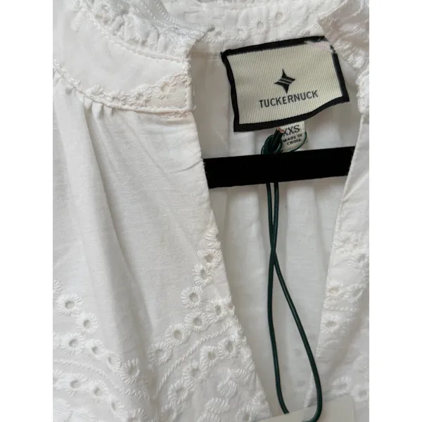 NEW Tuckernuck White Eyelet Crawford Dress Size XXS - Image 6