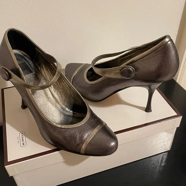 Coach Metallic Lauryn MaryJane Heels - Image 8