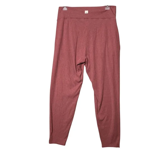 Vuori At Ease Pants Women's Sz Med Rosewood Ribbed Modal Athleisure Lounge Yoga - Image 4