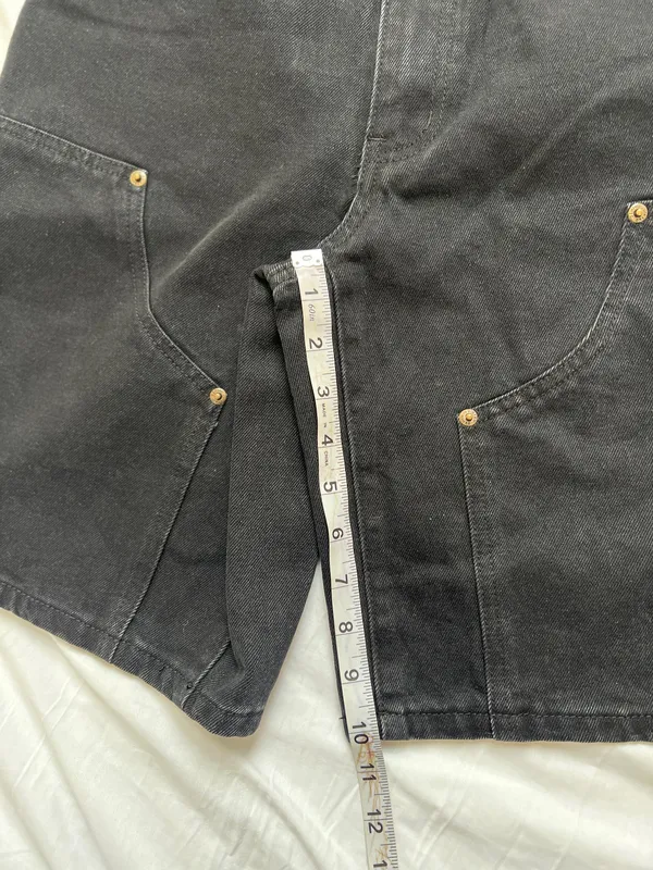 Edikted Black Jacqui Low Rise Denim Bermuda Shorts - Image 4