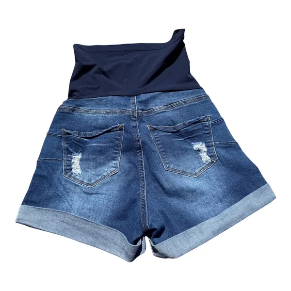 Sonoma S.O.N.G. Maternity Distressed Cuffed Hem Denim Shorts Size S - Image 2