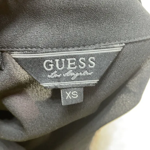 Guess sheer sleeveless blouse sequined collar - Image 11