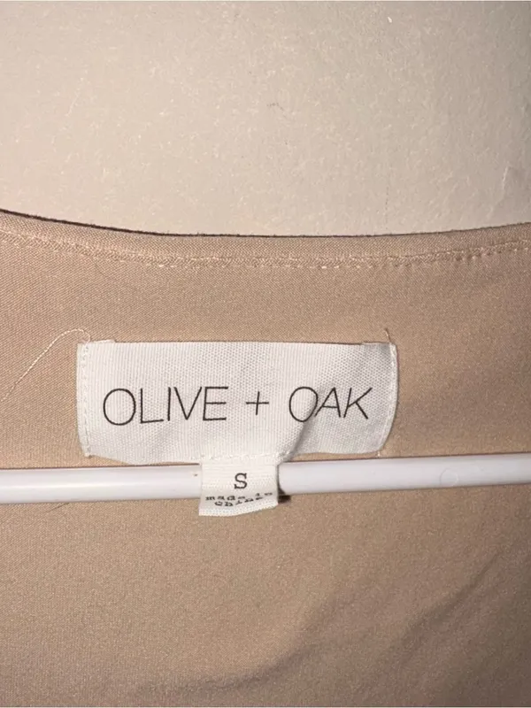 Olive + oak nude square neck bodysuit S - Image 2