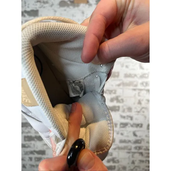 Nike | women white leather high top shoes - Image 3