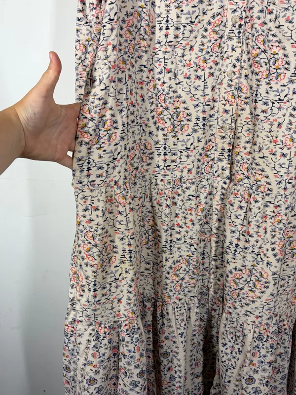 Anthropologie Pilcro Marta Tiered Corduroy Dress Size Small - Image 9