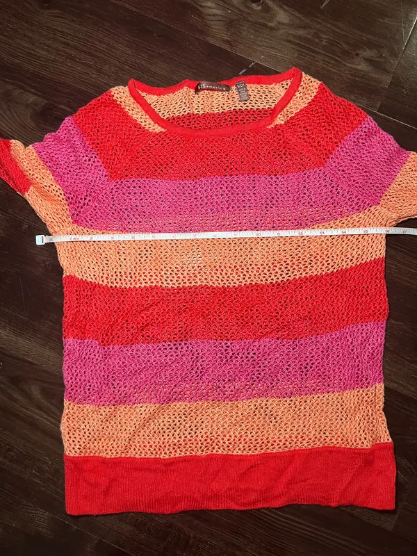 525 America Crochet Color block Sweater - Image 6