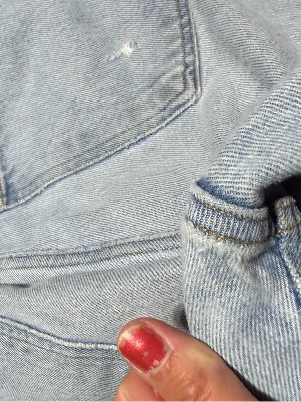 Agolde 90sLight Wash Straight Leg Jeans NEEDS REPAIR 27 - Image 16