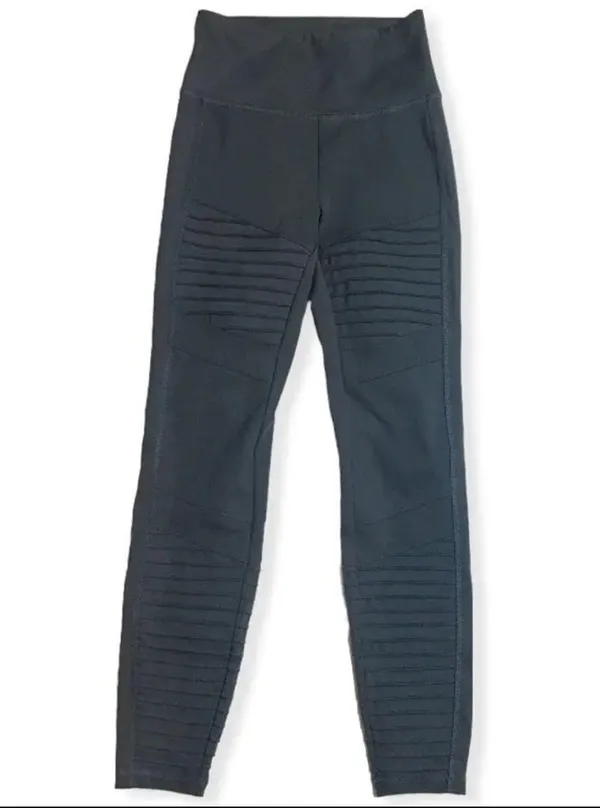 American Eagle Black The Everything Legging Moto Textured Size Small Short - Image 2