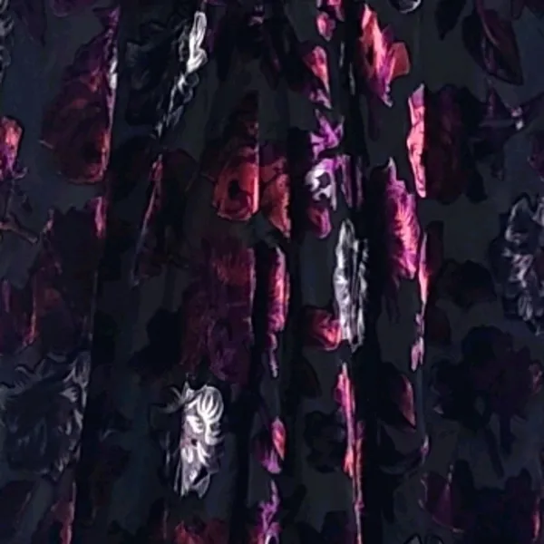 BB Dakota Purple Burnout Velvet Floral V-Neck Mini Dress Racerback‎ Small - Image 6