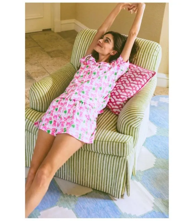 Roller Rabbit Leo the Lion Limited Edition Pink PJ Shorts S - Image 2