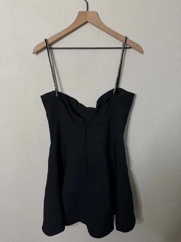 Mistress Rocks House of CB Love Bug Black Skater Mini Dress Womens Size L+ / XL‎ - Image 11