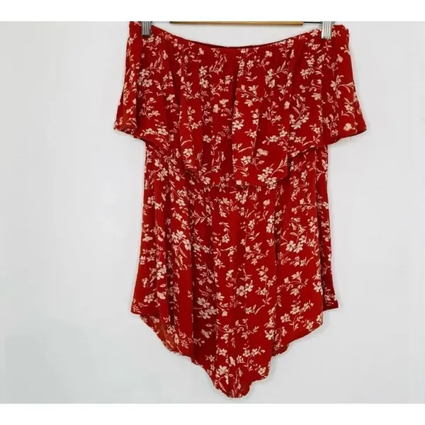 ✨Princess Polly Brown orange floral Romper✨ - Image 9