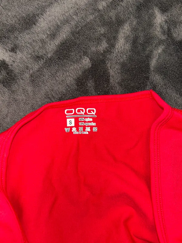 OQQ Bodysuit Red - Image 2