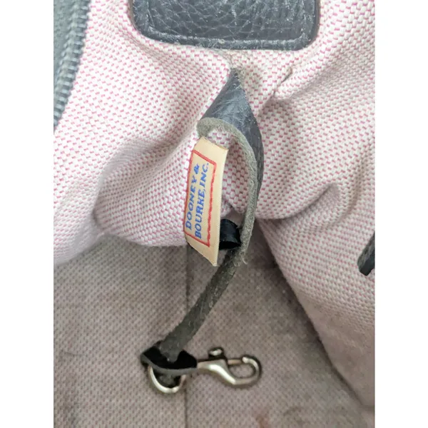 Dooney & Bourke Signature Leather & Canvas Shoulder Bag - Image 6