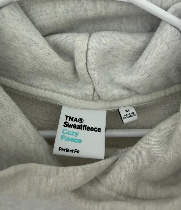 Heather Grey Aritzia Hoodie - Image 3