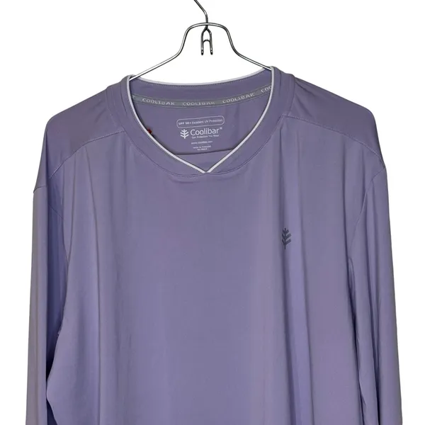 Coolibar Womens Top UPF 50+ V-Neck Tiebreaker Performance Long‎ Sleeve Medium - Image 2