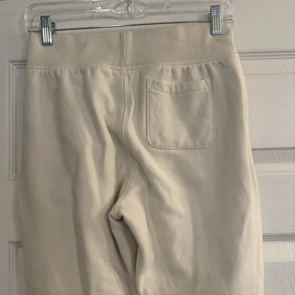 Champion Sweatpants Reverse Weave‎ Womens Sz Small Cream Spellout Jogger 90s - Image 6