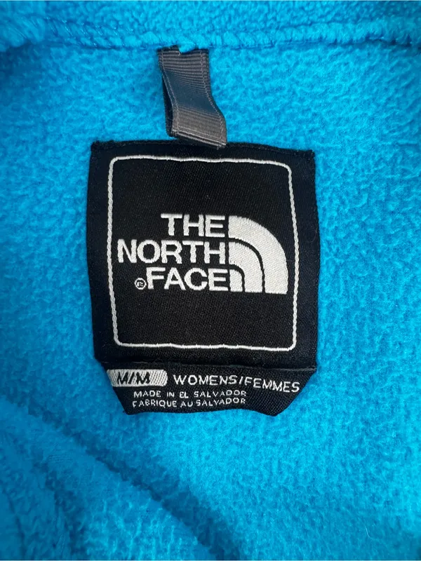 The North Face Blue and Gray Full-Zip Fleece Jacket - Image 4